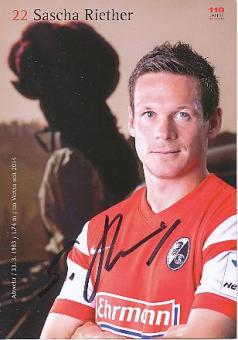 Sascha Riether   SC Freiburg  2014/2015  Fußball Autogrammkarte  original signiert 