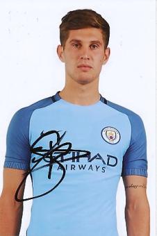 John Stones  Manchester City  Fußball Autogramm Foto original signiert 