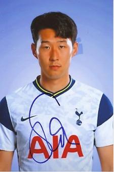 Heung Min Son   Tottenham Hotspur  Fußball Autogramm Foto original signiert 