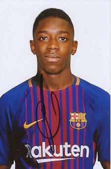 Ousmane Dembele    FC Barcelona  Fußball Autogramm Foto original signiert 
