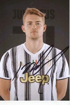 Matthijd De Ligt  Juventus Turin  Fußball Autogramm Foto original signiert 