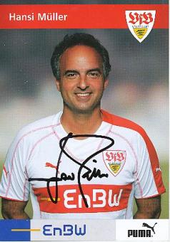 Hansi Müller  VFB Stuttgart  Fußball  Autogrammkarte original signiert 