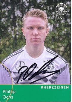 Phillip Ochs  U 21  DFB   Fußball Autogrammkarte  original signiert 
