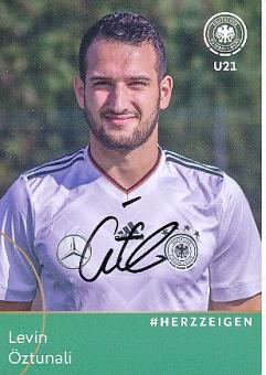 Levin Öztunali  U 21  DFB   Fußball Autogrammkarte  original signiert 
