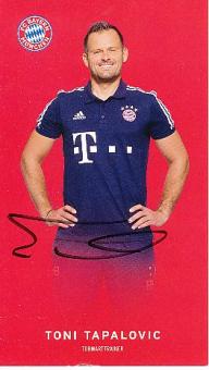 Toni Tapalovic  FC Bayern München 2017/2018   Fußball Autogrammkarte  original signiert 