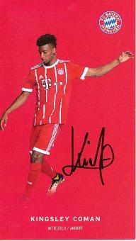 Kingsley Coman  FC Bayern München 2017/2018   Fußball Autogrammkarte  original signiert 