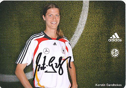 Kerstin Garefrekes  DFB  Frauen  Fußball Autogrammkarte  original signiert 