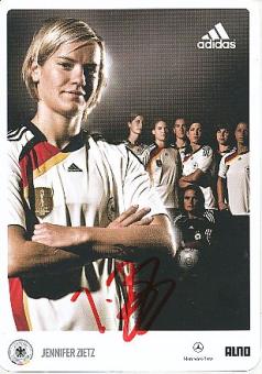 Jennifer Zietz  DFB  Frauen  Fußball Autogrammkarte  original signiert 