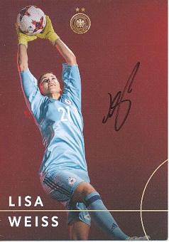 Lisa Weiss  DFB  Frauen  Fußball Autogrammkarte  original signiert 