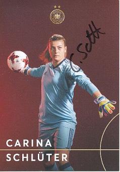Carina Schlüter  DFB  Frauen  Fußball Autogrammkarte  original signiert 