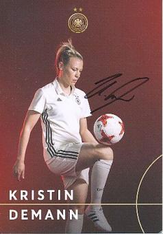 Kristin Demann  DFB  Frauen  Fußball Autogrammkarte  original signiert 