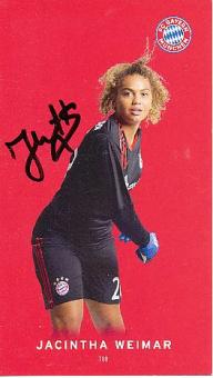 Jacintha Weimar  FC Bayern München  Frauen  Fußball Autogrammkarte  original signiert 