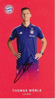 Thomas Wörle  FC Bayern München  Frauen  Fußball Autogrammkarte  original signiert 