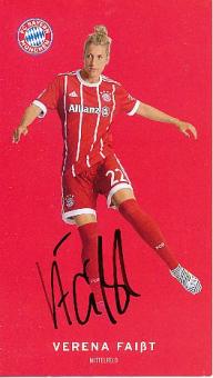 Verena Faißt  FC Bayern München  Frauen  Fußball Autogrammkarte  original signiert 