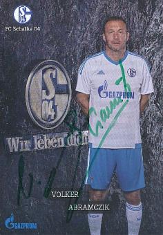 Volker Abramczik  FC Schalke 04 Traditionsteam  Fußball Autogrammkarte  original signiert 