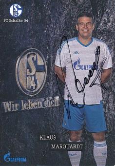 Klaus Marquardt  FC Schalke 04 Traditionsteam  Fußball Autogrammkarte  original signiert 