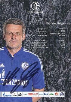 Matthias Herget  FC Schalke 04 Traditionsteam  Fußball Autogrammkarte  original signiert 