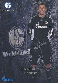 Holger Gehrke  FC Schalke 04 Traditionsteam  Fußball Autogrammkarte  original signiert 