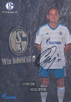 Günter Schlipper  FC Schalke 04 Traditionsteam  Fußball Autogrammkarte  original signiert 