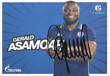 Gerald Asamoah  FC Schalke 04  Fußball Autogrammkarte  original signiert 