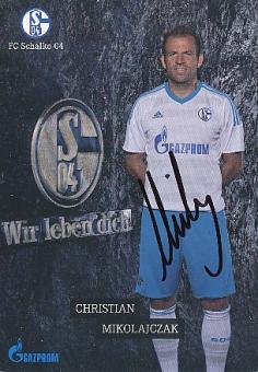 Christian Mikolajczak  FC Schalke 04 Traditionsteam  Fußball Autogrammkarte  original signiert 