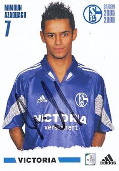 Mimoun Azaouagh  2005/2006  FC Schalke 04 Fußball Autogrammkarte  original signiert 