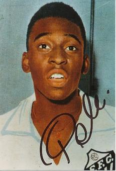 Pele † 2022  Brasilien Weltmeister  WM 1958 + 1962 + 1970    Fußball Legenden Autogramm Foto original signiert 