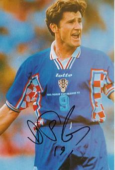 Davor Suker  Kroatien WM 1998   Fußball  Autogramm Foto original signiert 
