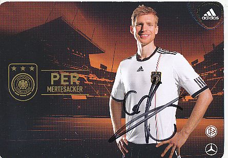 Per Mertesacker  DFB   Fußball Autogrammkarte  original signiert 