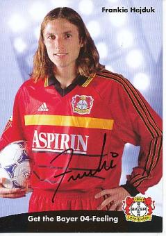 Frankie Hejduk  1998/1999  Bayer 04 Leverkusen  Fußball Autogrammkarte original signiert 