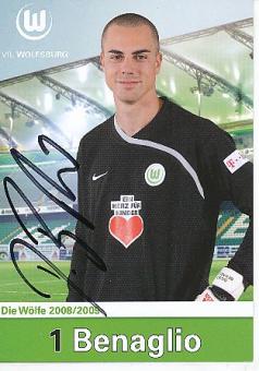 Diego Benaglio  2008/2009  VFL Wolfsburg  Fußball Autogrammkarte original signiert 