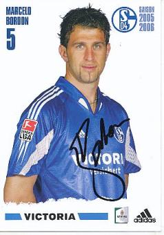 Marcelo Bordon  2005/2006  FC Schalke 04  Fußball Autogrammkarte original signiert 