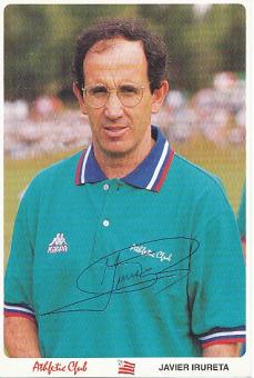 Javier Irureta  Athletic Bilbao   Fußball Autogrammkarte original signiert 