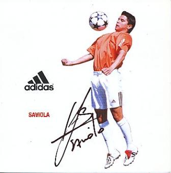 Javier Saviola  Argentinien   Fußball Autogrammkarte original signiert 