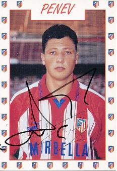 Ljuboslav Penev  Atletico Madrid   Fußball Autogrammkarte original signiert 