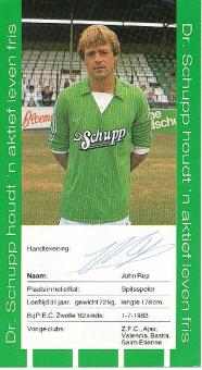 Johnny Rep  PEC Zwolle  Fußball Autogrammkarte original signiert 