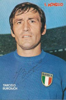 Tarcisio Burgnich † 2021  Italien  WM 1970  Fußball Autogrammkarte original signiert 