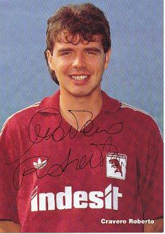 Roberto Cravero FC Turin  Fußball Autogrammkarte original signiert 