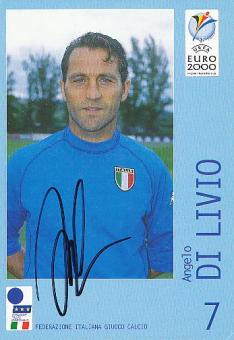 Angelo Di Livio  Italien EM 2000  Fußball Autogrammkarte original signiert 