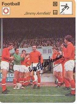 Jimmy Armfield † 2018 England Weltmeister WM 1966  Fußballer des Jahres 1967   Fußball Autogrammkarte  original signiert 