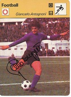 Giancarlo Antognoni  Italien  Weltmeister WM 1982  Fußballer des Jahres 1967   Fußball Autogrammkarte  original signiert 