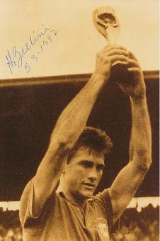 Hilderaldo Bellini † 2014  Brasilien Weltmeister WM 1958 + 1962  Fußball Autogramm Foto original signiert 