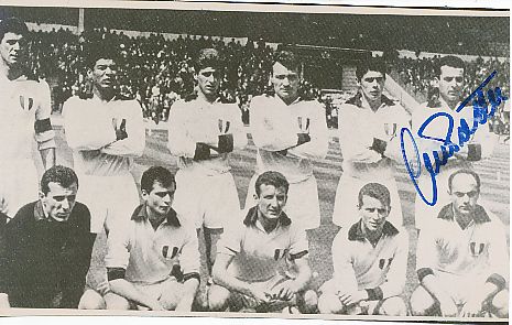 Gino Pivatelli Italien  WM 1954   Fußball Autogramm Foto original signiert 
