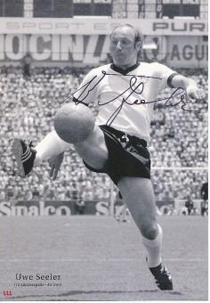 Uwe Seeler † 2022  DFB   Fußball Agon Big Card Autogrammkarte  original signiert 