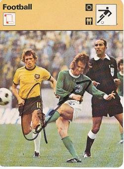 Wolfgang Overath  DFB Weltmeister  WM 1974   DFB  Fußball  Autogrammkarte  original signiert 