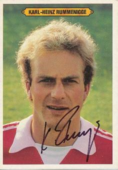 Karl Heinz Rummenigge  FC Bayern München  Fußball  Jolly Press Autogrammkarte  original signiert 