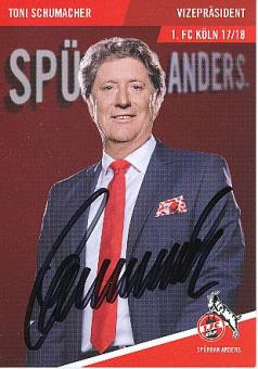 Toni Schumacher  FC Köln  Fußball Autogrammkarte  original signiert 