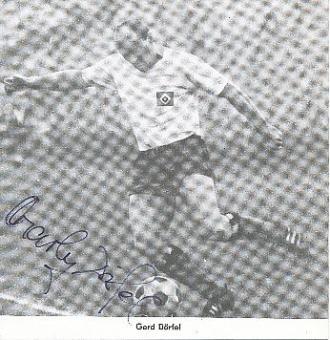 Gerd Dörfel  Hamburger SV  Fußball Autogrammkarte original signiert 