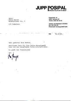 Jupp Posipal † 1997  DFB Weltmeister  WM 1954   Fußball Autogramm Brief  original signiert 