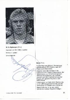 Wim Rijsbergen  Holland WM 1974  Fußball Bild original signiert 